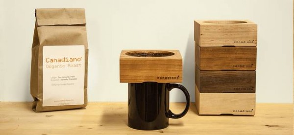 Canadiano filtre à café en bois