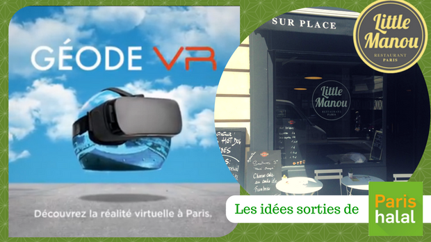 VR, géode, réalité virtuelle, restaurant, halal, little manou